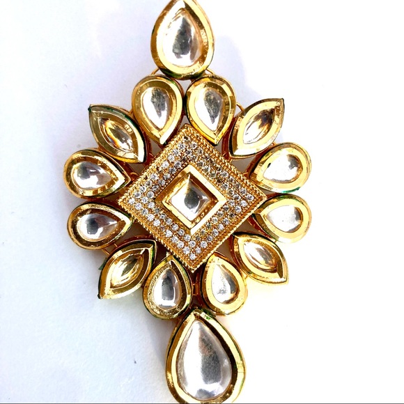 [New] Stunning KUNDAN EARRINGS - Picture 2 of 3